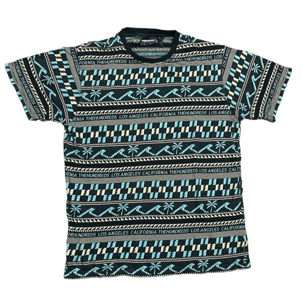 The Hundreds T-Shirt Men's Large Knit Soft Palm Trees & Waves California